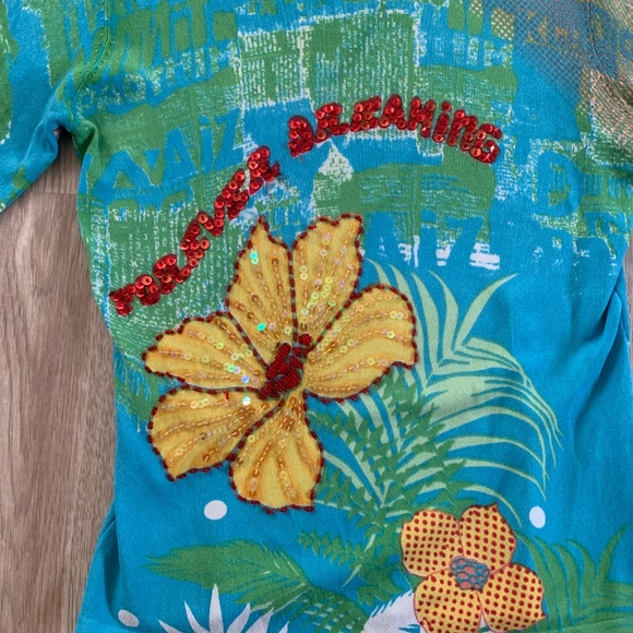 Vibrant Forever Dreaming Colorful Sequin Embellished Top - Picture 4 of 6